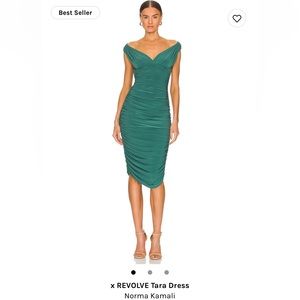 REVOLVE Norma Kamali Tara Dress, mountain green